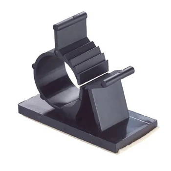 

20Pcs Black Adjustable Plastic Cable Clamps Self Adhesive Car Cable Clips Wire Organizer