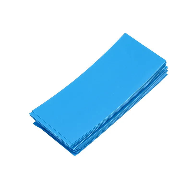 20/100 шт Li-Ion 18650 Батарея крышка термоусадочная трубка Обёрточная бумага нарезанные для Батарея пленочная лента Батарея ПВХ термоусадочная трубка - Цвет: Синий