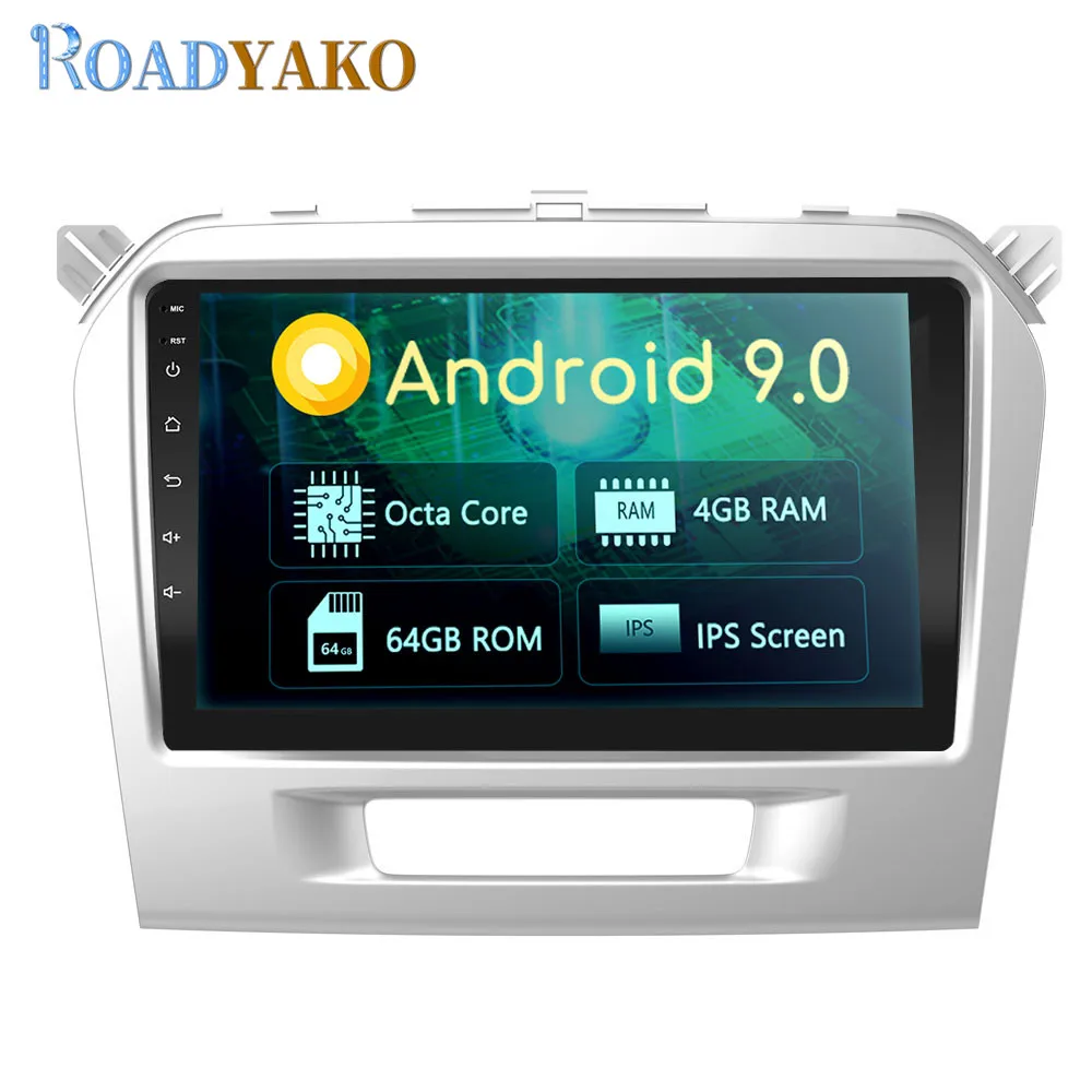 Автомагнитола 2 Din 9 дюймов Android для Suzuki Grand Vitara 2015-2019 GPS мультимедийный видеоплеер |