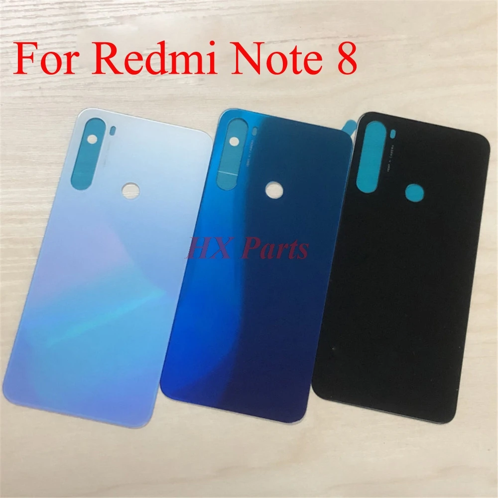 For Xiaomi Redmi note 8 Back Housing Case Battery Door Glass Cover Mobile Phone Replacement Repair Parts | Мобильные телефоны и