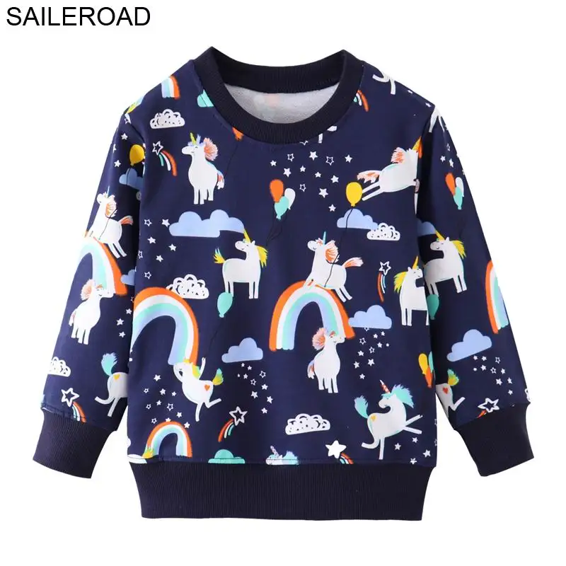 SAILEROAD Little Boys Толстовки с длинным рукавом для толстовок для малышей Осень детская толстовка Spaceman с принтом Детские топы Футболки - Цвет: 9017 same picture