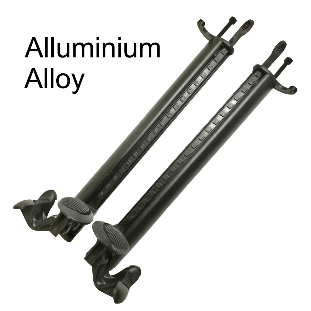 1 Pair Aluminum Kayak Canoe Adjustable Foot Brace Rudder Control