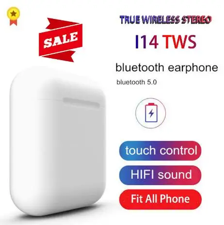 

YHY HD Original i14 TWS Blutooth Earphone Mini Wireless Earbuds Stereo Headphone Sports Headset audifonos para celular elari