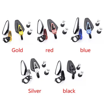 

Durable Motorcycle Side Mirrors ABS 22mm/25mm Rod Universal Aluminum Side Mirrors Practica 10.2*5cm Modified Mirror