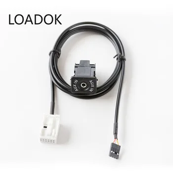 

Car Radio RD4 RD45 DIY 12Pin Socket To 3.5MM Jack Audio Set Aux Cable for Citroen C2 C5 RD45 RD4 Bluetooth Car