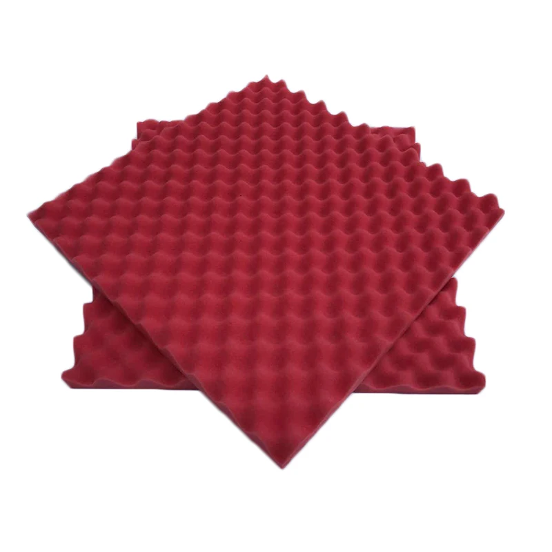 Soundproofing Foam Sound Sponge Absorbing Studio Acoustic Panels KTV Wall Sponges Office Foams Noise Home - Цвет: Red
