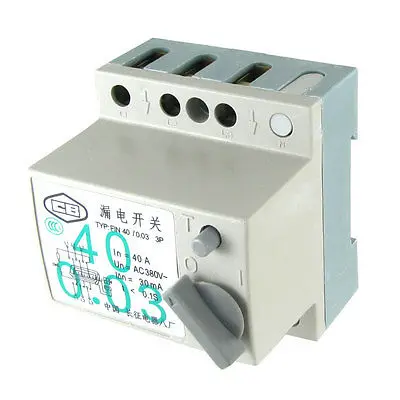 

AC 380V 40A 3P Switch Type ELCB Earth Leakage Circuit Breaker