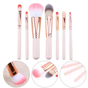 

7pcs A Set Pink Makeup Brushes Cosmetic Face Foundation Power Eyeshadow Blush Make Up Brush Kit