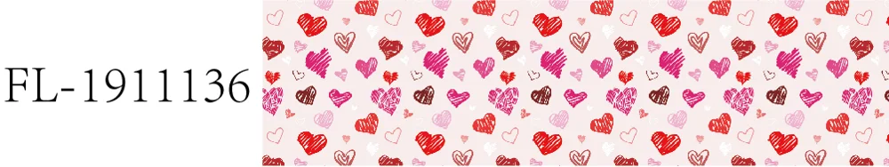 11 50 yards/lot) Latest 3 inch love heart and rose printed Valentine holiday ribbon - Цвет: 11