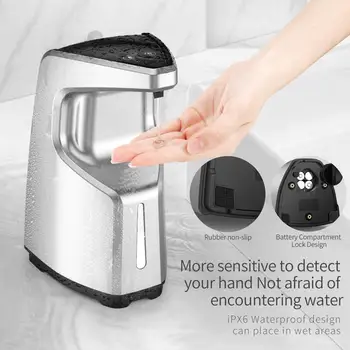 

450ml Non-contact automatic soap dispenser drug alcohol/gel dispenser ands-free sensor vessel liquid countertop/wall-mounted