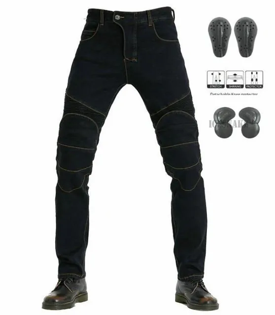 Green Motorcycle Pants Men Motocross Racing Trousers Cargo Jeans Touring Riding Pantalon Moto Pants Motorcycle Equipment Pants JES-1 Black upgrade