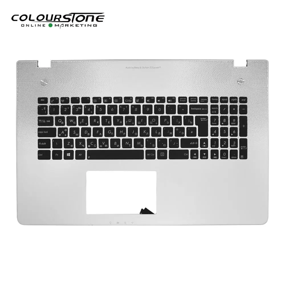Cena Rosja czarny z pokrywą C klawiatura laptopa notebook RU klawiatura do asus N76 podświetlana klawiatura