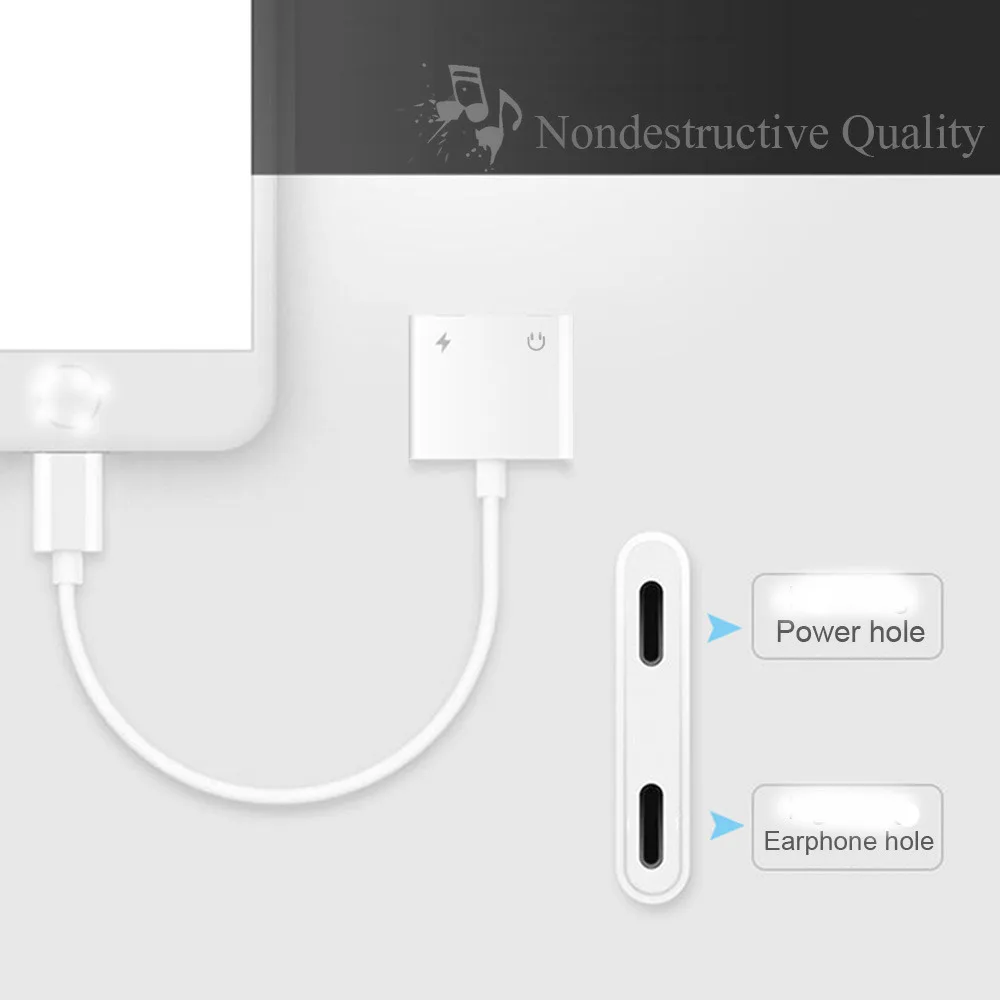 2 в 1 двойной для lightning Jack Aux кабель для наушников для iPhone XS Max X 8 7 Plus двойные наушники аудио Зарядка адаптер IOS 12,3 11