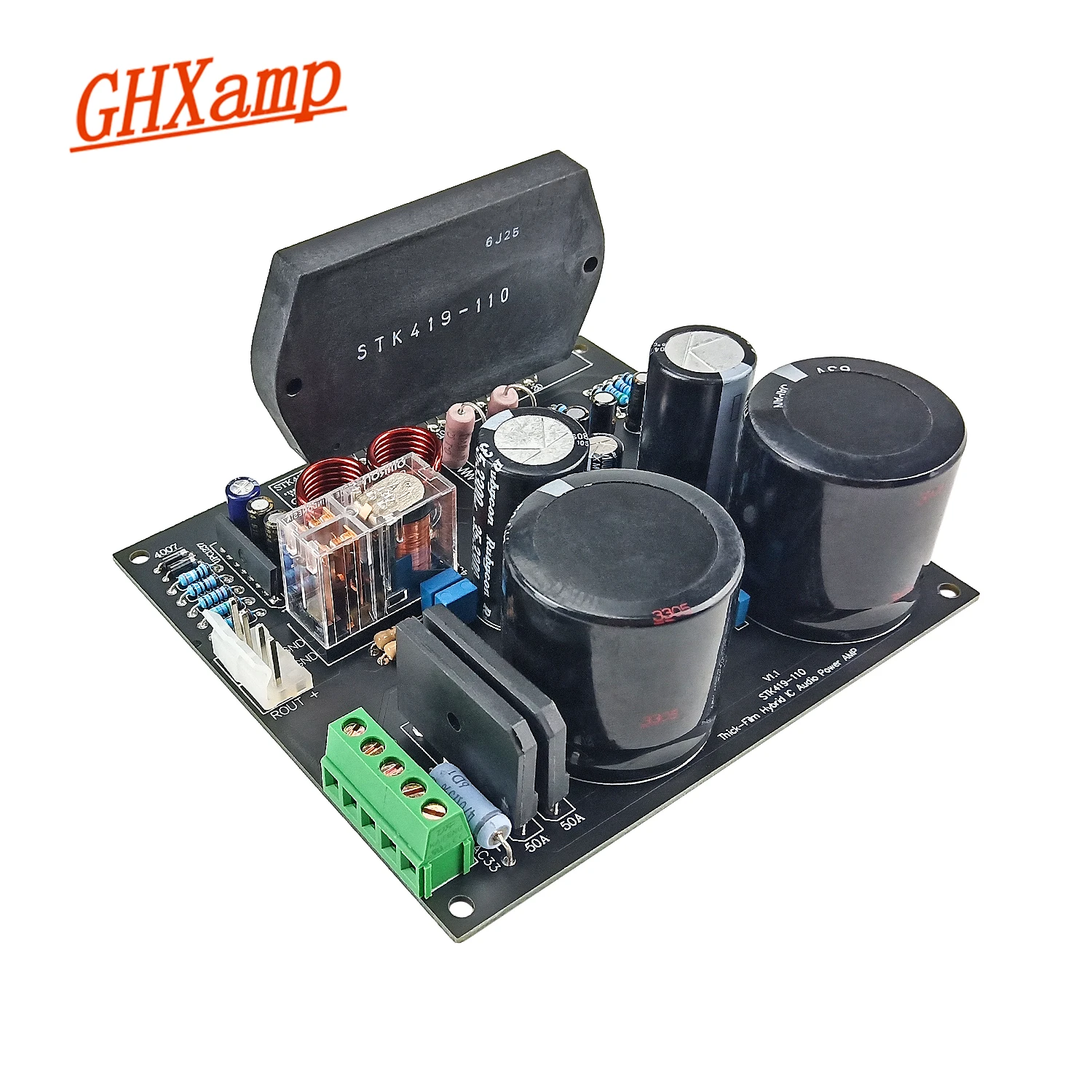 Ghxamp усилитель звука Φ 50 Вт * 2 Steore Плата усилителя мощности 6 Ом Sanyo толстая пленка