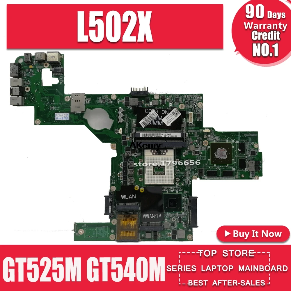 C47NF 0C47NF CN-0C47NF Moederbord Voor Dell Xps L502X Laptop Moederbord GT525M GT540M DAGM6CMB8D0 Test Werk 100% Originele C47NF 0C47NF CN-0C47NF Moederbord Voor Dell Xps L502X Laptop Moederbord GT525M GT540M DAGM6CMB8D0 Test Werk 100% Originele