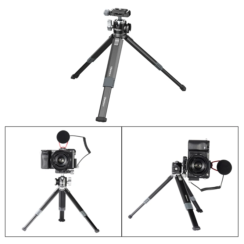 Ulanzi MT-24金属テーブル三脚とコールドのためマイクledライト拡張vlog三脚一眼レフカメラ用電話三脚 - AliExpress 家電製品