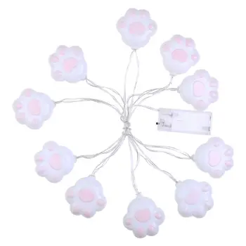 

10 LED Cute Cat Claw Shape Decorative String Light Kid's Room Showcase Home