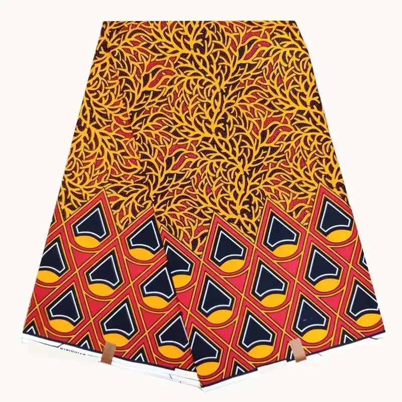Отличный дизайн настоящий голландский настоящий воск, африканская набивная ткань хлопок высокое качество африканская Анкара воск Дашики ткань - Цвет: as picture