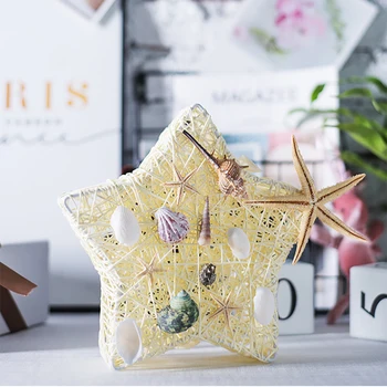 

Home Button Pentagram Shape Decorations Led Mild Lighting Easy Use High Compatibility Bedroom Low Voltage Night Lamp Rattan