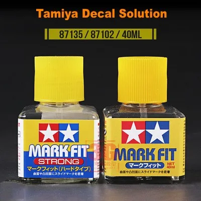 Original Tamiya Mark Fit Decal Solution Decal Softer Adhensive 40ml  87102 87135 87176 for Gundam Model Hobby Building DIY 2