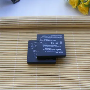 

2pack Battery For PANASONIC DMW-BCE10 CGA-S008 Lumix DMC-FX30 VW-VBJ10 DMC-FS5
