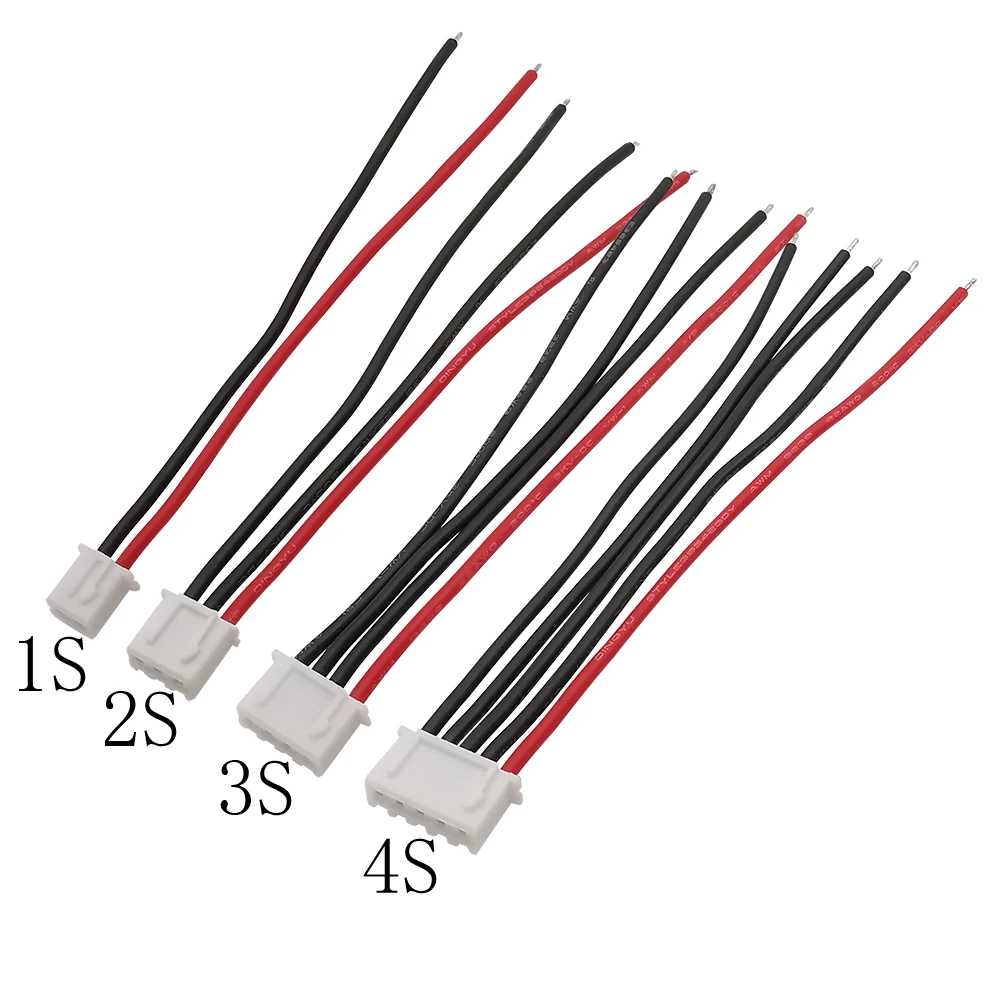 JST-XH Balance Ladekabel 4S 300 Mm – Für Lipo Akkus 4 Zellen (14,8 V) – Silikon, Langlebig LiPo 6s 4000 MAh