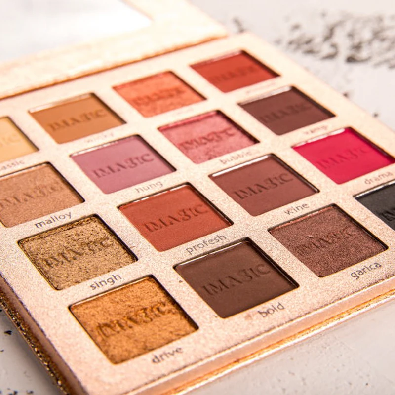 IMAGIC New Arrival Charming Eyeshadow 16 Color Palette Make up Palette Matte Shimmer Pigmented Eye Shadow Powder IMAGIC New Arrival Charming Eyeshadow 16 Color Palette Make up Palette Matte Shimmer Pigmented Eye Shadow Powder