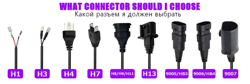 Комплект из 2 предметов, рост от 80W 6000K 8000LM автомобильный светильник лампочка H1 H4 H7 Автомобильный светодиодный головной светильник H3 HB3 9005 HB4 9006 9003 H8 H9 H10 светодиодный Canbus головной светильник лампы