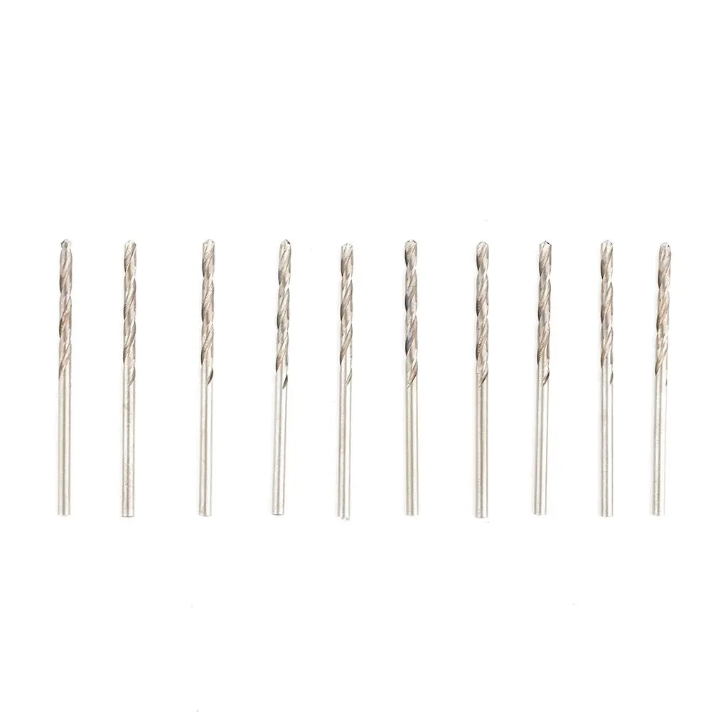 

10 Pcs 2.8mm HSS Quality Precision Micro Straight Shank Twist Drill Bits Kit