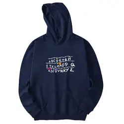 MUGEW sudadera hombre 2019 Мужская Зимняя Повседневная Толстовка с капюшоном и принтом букв блузка с длинными рукавами Топ