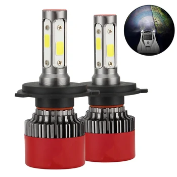 

2pcs Car LED Headlight Lamp H4 8V-48V 6000K Cool White High Power Car LED Light Waterproof and Dust-proof
