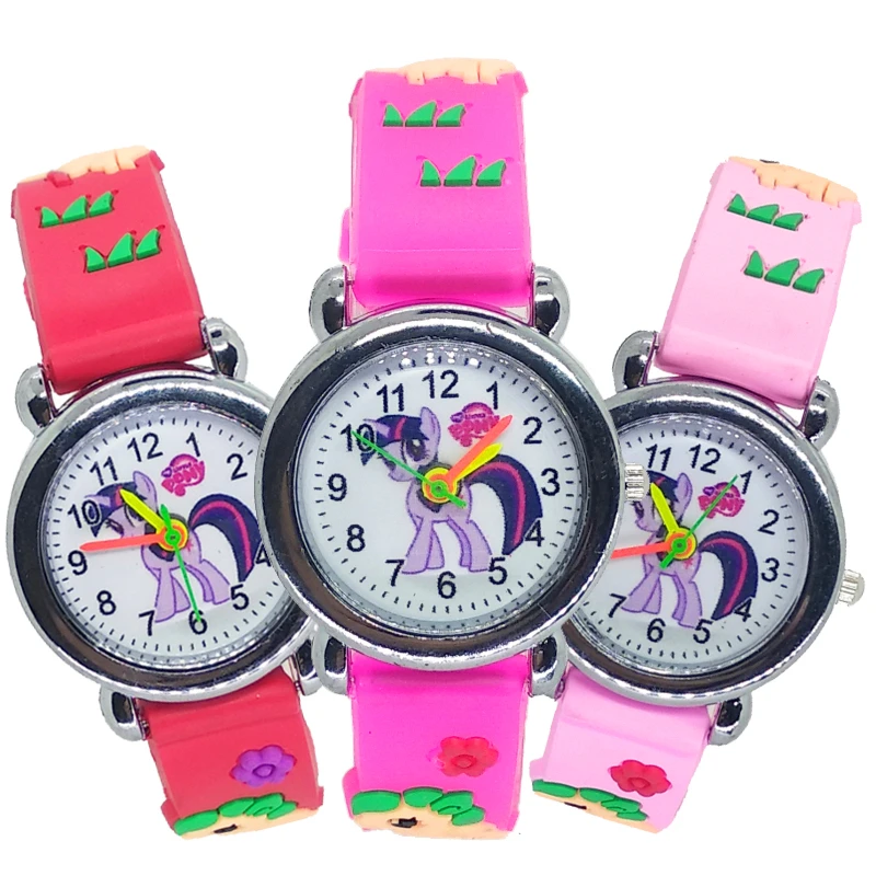 Accesorios de pulsera sencillos para niños, relojes de poni encantador para estudiantes, relojes para niñas, reloj de vestir caliente