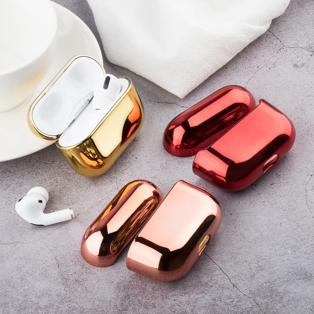 For Airpods Pro 2 Case Translucent Heart Pattern Earphone Case For Air Pod Pro  2nd Generation 3 1 Electroplated Cover With Hook - AliExpress