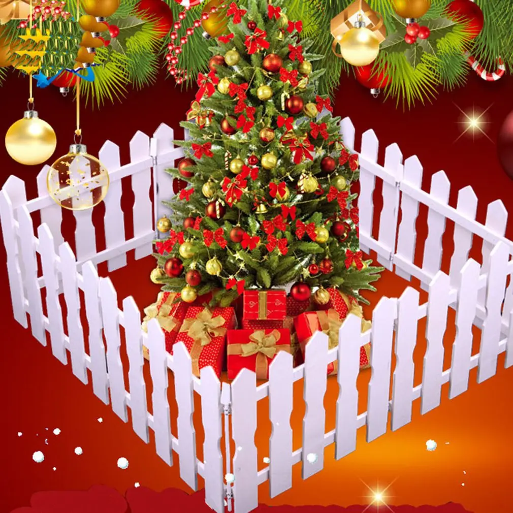 Сцена Рождественская елка реквизит украшена деревянным забором 1,2 метров