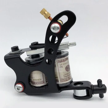 

Professional 10 Wrap Coils Permanent Tattoo Machine For Shader & Liner Steel Handmade Tattoo Machine Gun Free Shipping