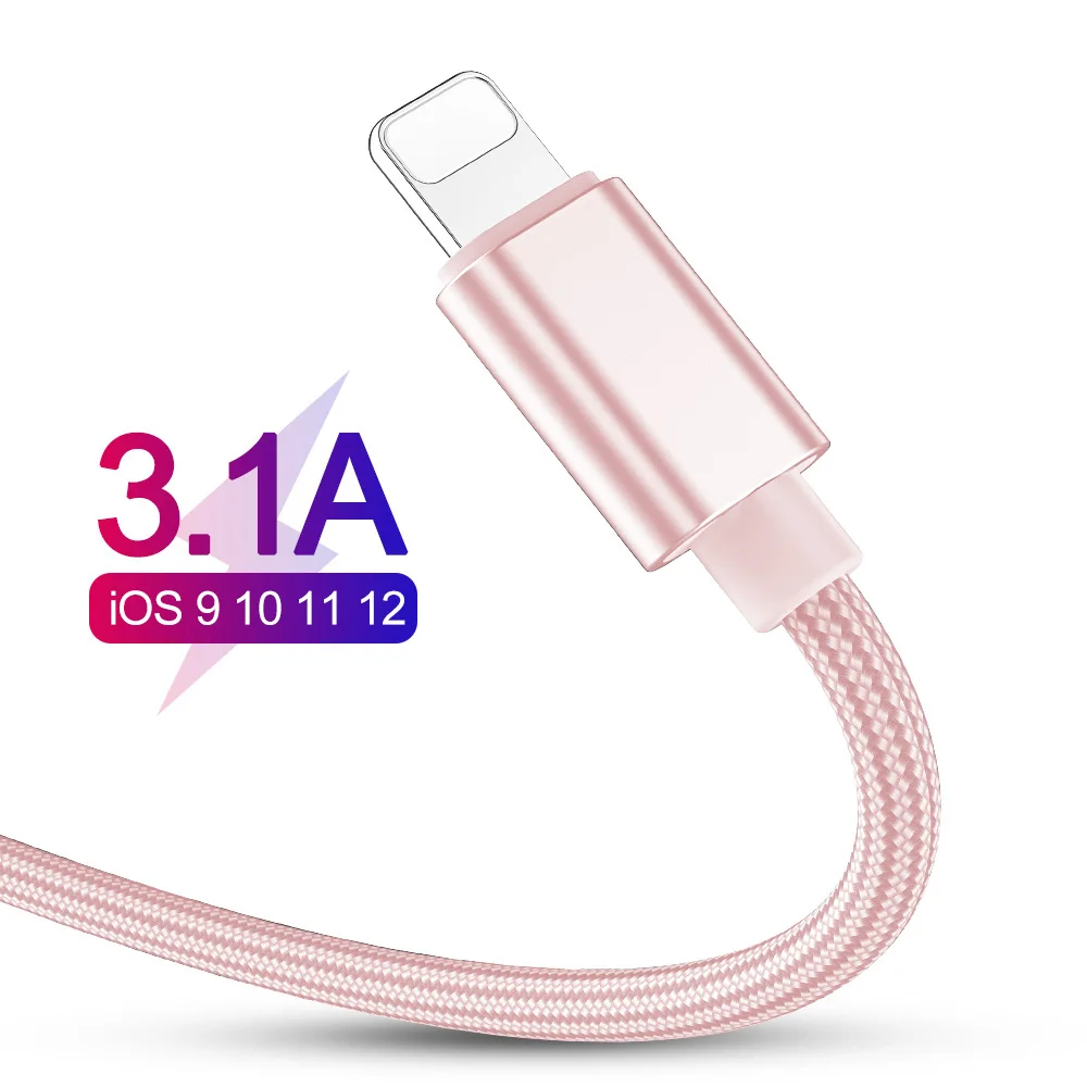 3 м Быстрый USB кабель для iPhone 11 Pro XS MAX XR X 8 7 6s Plus 5 SE кабель для зарядки мобильного телефона зарядное устройство кабель для передачи данных