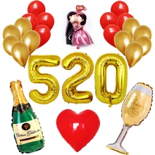 Предложение, признание, День Святого Валентина, алюминиевая пленка, воздушный шар, бутылка для вина, бокал для вина, шар, украшение для комнаты, декорация сцены, реклама