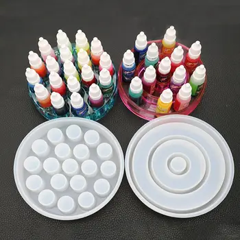 

DIY Handmade Crystal Silicone Mold Epoxy Pigment Bottle Lipstick Storage Box UV Glue Resin Molds