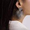 SHIXIN Punk Exaggeration Big Earrings for Women Vintage Unique Heart Designer Earrings 2022 Statement Drop Earrings Fashion Gift ► Photo 2/6