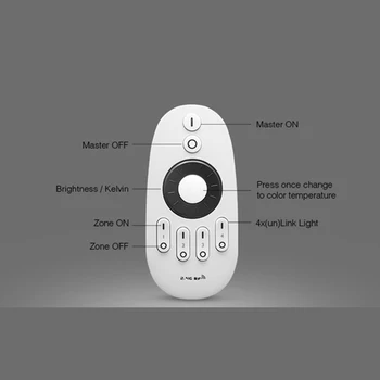 

Mi.Light miboxer FUT006 2.4G RF 4-Zone Wireless Remote Controller for Mi-light CW/WW LED Bulb or Single Color LED strip