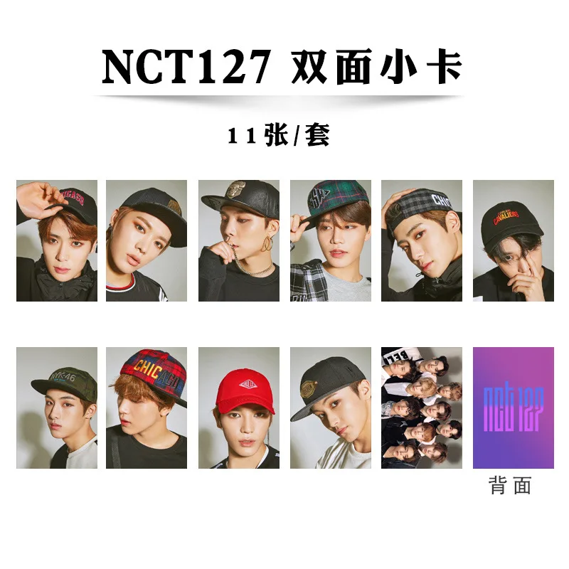 11 шт./компл. Kpop NCT127 Фотокарта HD Высокое качество фото NCT LOMO карта Новые поступления