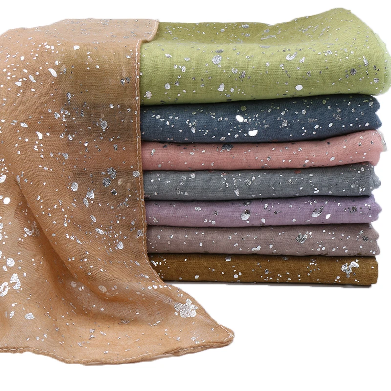 

Ombre glitter viscose hijab scarf shawls gradient cotton muslim scarves wrap headband 16 color scarves/scarf 180*90cm
