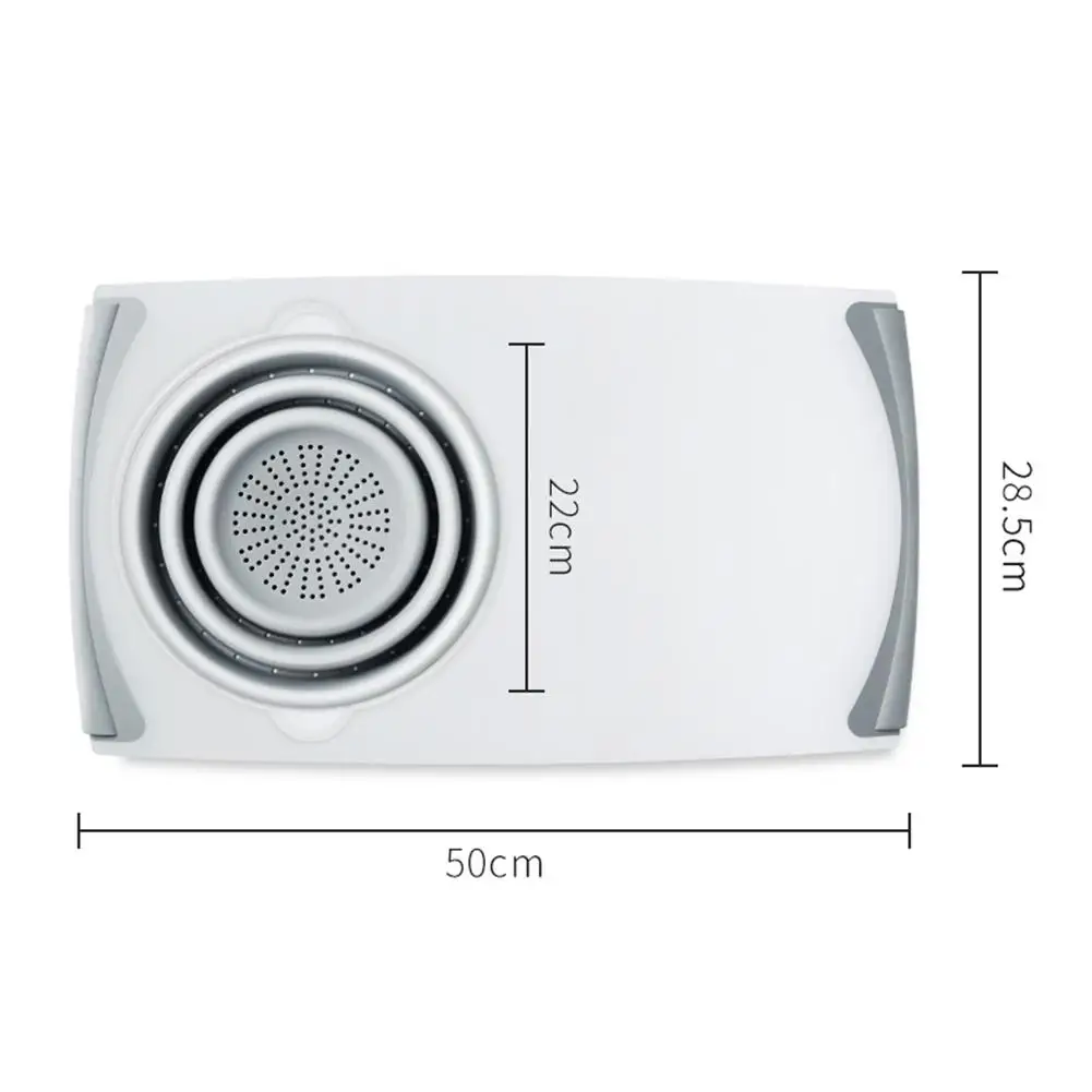 Multi-Functional 3 In 1 Chopping Board Detachable Folding Drain Basket