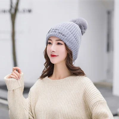 Grey Зимняя женская шапка для мужчин Skuiless Beanies, вязаные теплые однотонные кепки в стиле хип-хоп, Мужская зимняя женская шапка - Цвет: Grey