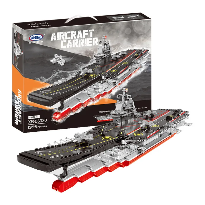 

Xingbao/XINGBAO Building Blocks Assembled Toys Military Series Liaoning Ship Aircraft Carrier 06020 Boy