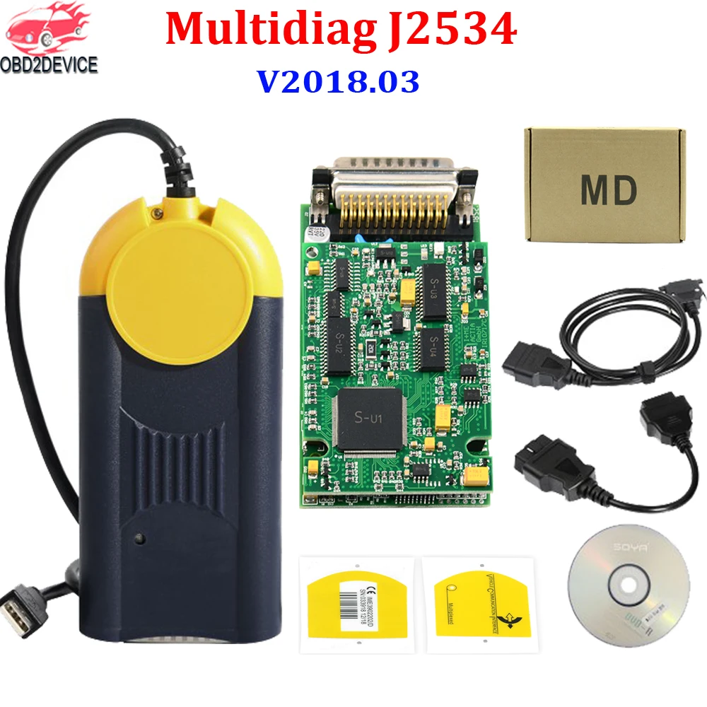 Мульти-Diag мульти Diag доступ J2534 V2018.3 интерфейс передача через OBD2 устройство Multidiag J2534 диагностический инструмент