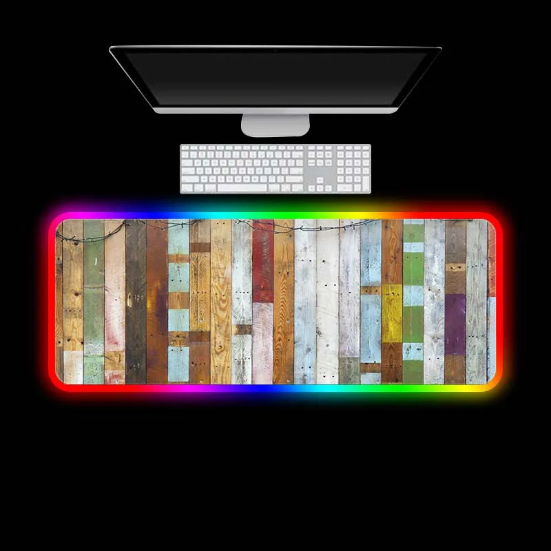 Игровой коврик для мыши XGZ цветной под дерево RGB-подсветка | Компьютеры и офис