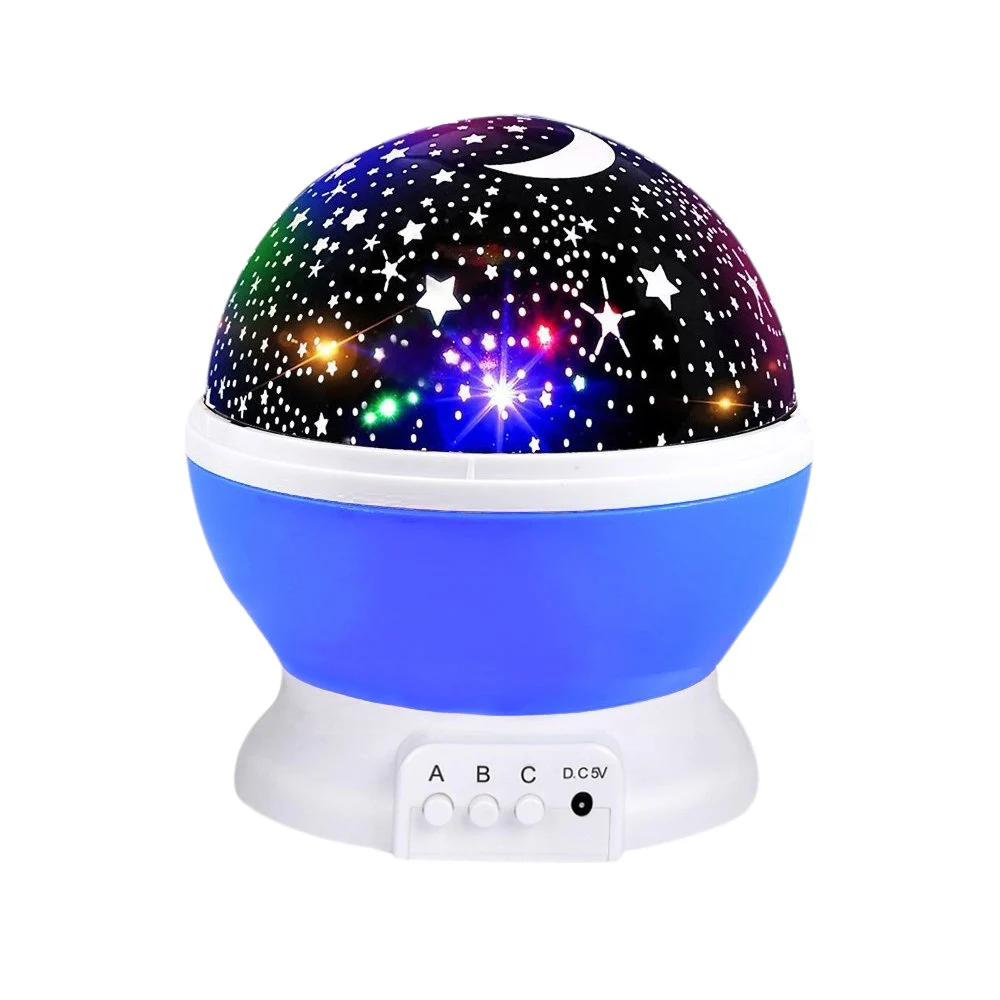  BRELONG 3 Colors LED Rotating Projector Starry Sky Night Lamp Romantic Projection Light Moon Sky Ro - 4000067649333