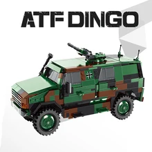 

XINGBAO MOC Technical Model Military Bricks Weapon Army German ATF Dingo Transport Armored Vehicle Building Blocks Toys Gifts