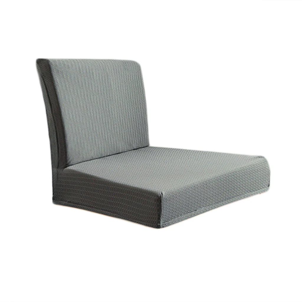 Rural Style Water-proof Stretch Removable Washable Short Dining Chair Protector Cover Seat Slipcover for Wedding